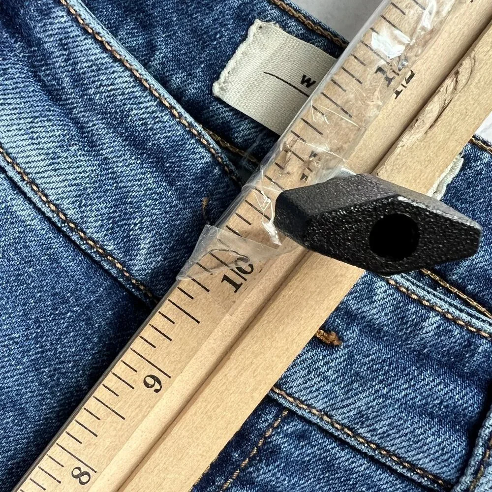 Max Mara Jeans Women's 29x29* Weekend Cropped Cigarette Skinny Blue Denim Tag 8